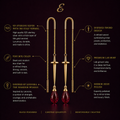 The Sovereign - Sword Threader Earrings